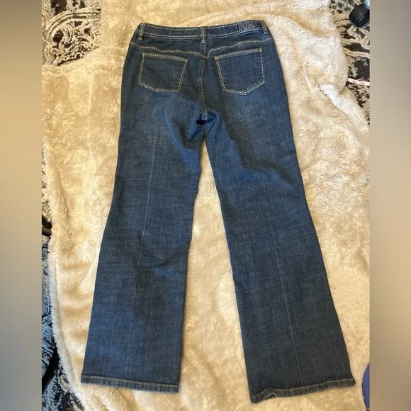 MK Michael Kors Straight Leg Jeans with Contrast Stitching 12 - Picture 2 of 5